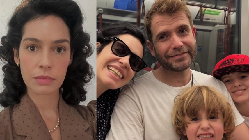 Maria Flor posta clique raro em Londres com o filho, o enteado e o marido (Foto: Reprodução/Instagram)