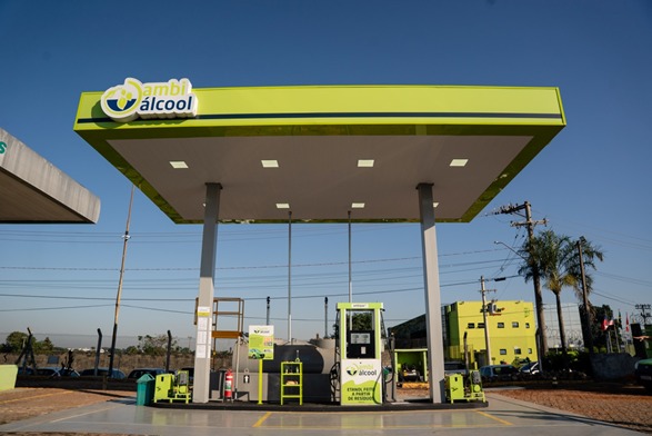 Posto de combustível dentro da Ambipar em Nova Odessa (SP) (Foto: Ambipar/Divulgação)
