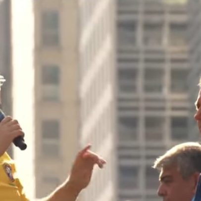 Zambelli celebra apoio do público após ato do PL na Avenida Paulista