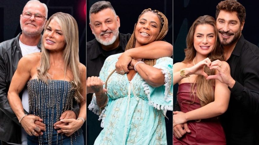 Kadu Moliterno e Cris, Silvia e André, e Victor e Rayanne — Foto: Reprodução