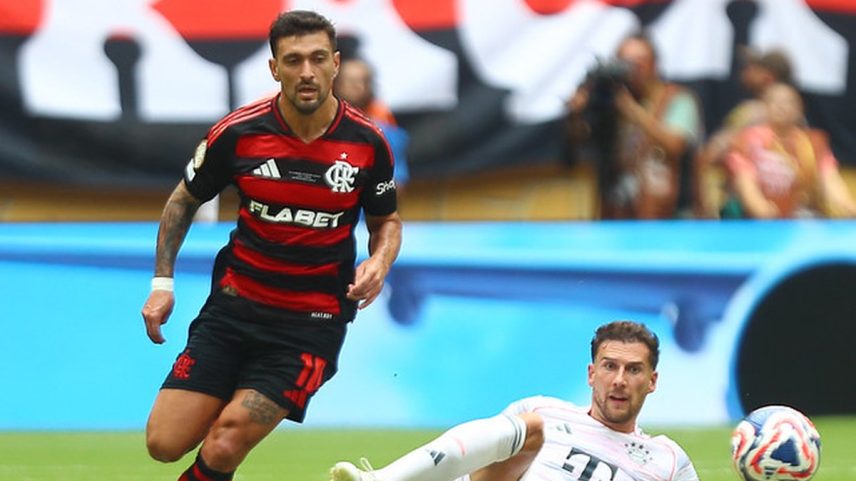 Arrascaeta em jogo do Flamengo nos EUA (Foto: Gilvan de Souza/Flamengo)