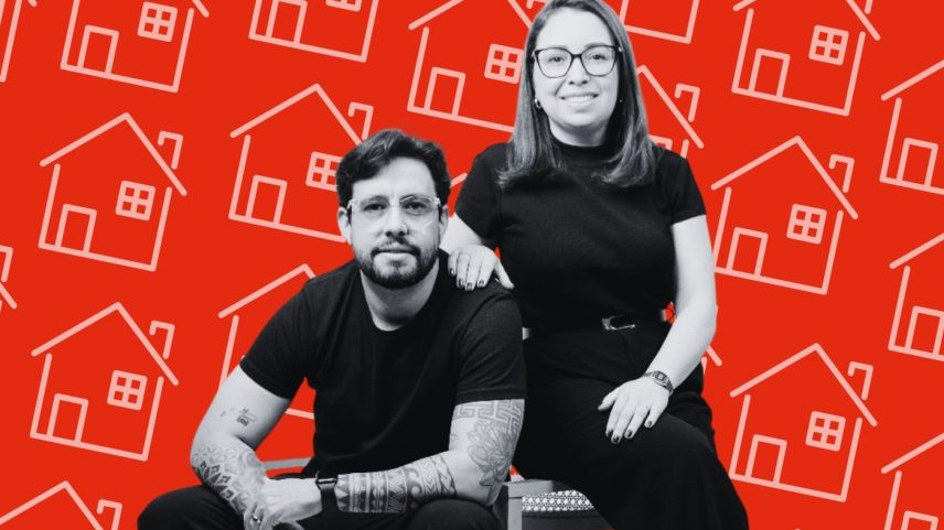 Rodrigo Lubenow e Danielle Miranda, fundadores da AlugaMais: “Nosso foco é virar o banco das imobiliárias. Esse é só o primeiro produto de crédito que vamos lançar” (Foto: AlugaMais/Divulgação)