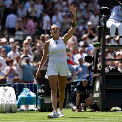Sabalenka comemora volta a Wimbledon e destaca talento de jovem adversária