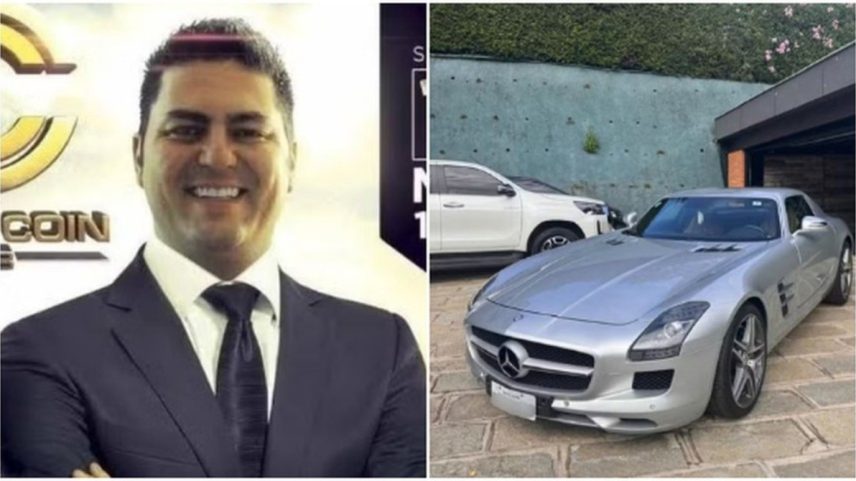 O empresário Douver Braga, suspeito de aplicar golpe de pirâmide financeira no exterior, é investigado por lavar US$ 55 milhões no Brasil (Foto: Reprodução)