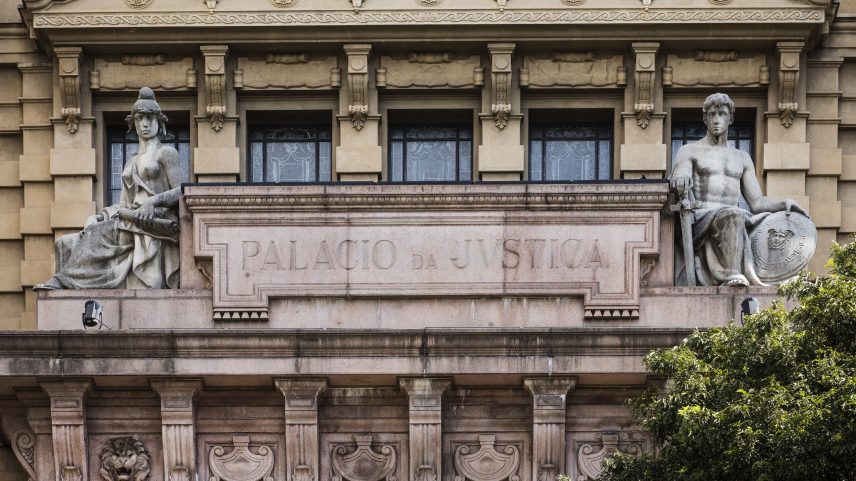 Detalhe da fachada do prédio do Palácio da Justiça de São Paulo, sede do Tribunal de Justiça de São Paulo (Foto: Eduardo Knapp / Arquivo Folhapress)