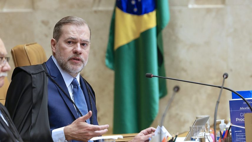 Ministro Dias Toffoli, durante sessão do STF (Foto: Rosinei Coutinho/STF/19-02-2025)