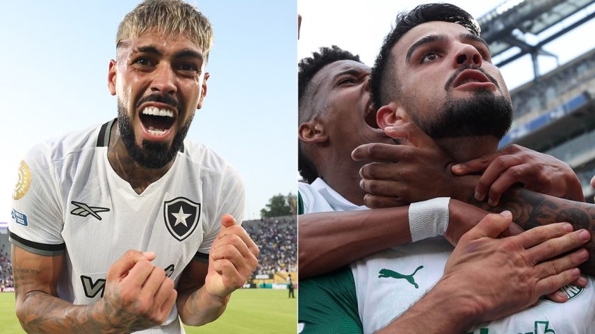 Botafogo e Palmeiras podem se classificar no Mundial de Clubes nesta segunda-feira (Foto: Vítor Silva/Botafogo e Cesar Greco/Palmeiras)