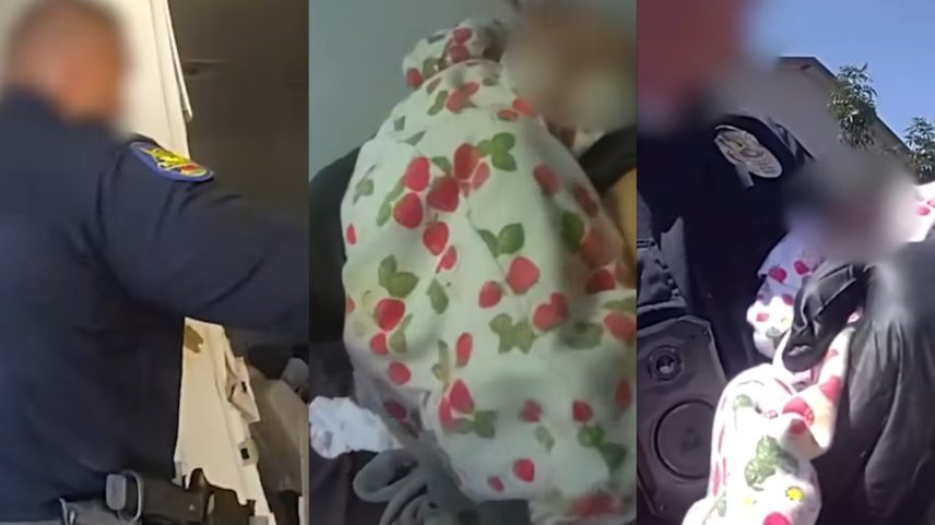 Policiais invadem casa e encontram bebê vivo ao lado de mãe que já havia morrido há uma semana (Foto: Reprodução/Facebook)