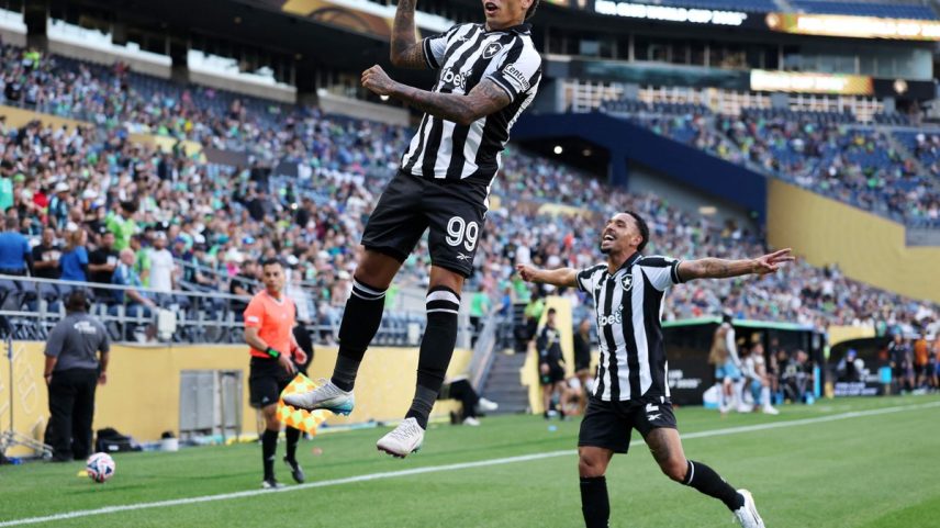 Igor Jesus marcou um dos gols do Botafogo contra o Seattle Sounders (Foto: Buda Mendes / GETTY IMAGES NORTH AMERICA / Getty Images via AFP)
