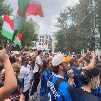 Torcida do Fluminense provoca Lautaro Martínez e exalta Germán Cano como artilheiro