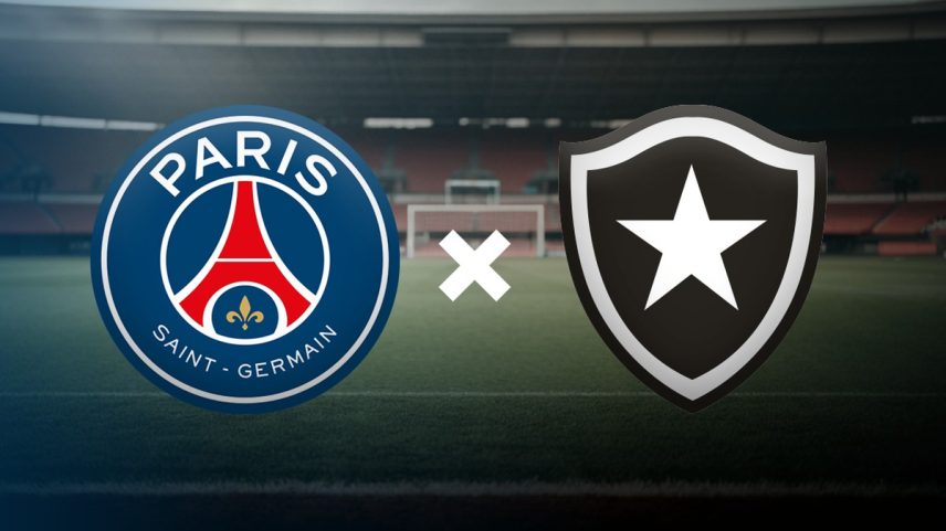 PSG x Botafogo se enfrentam nesta quinta (Foto: Editoria de Artes)