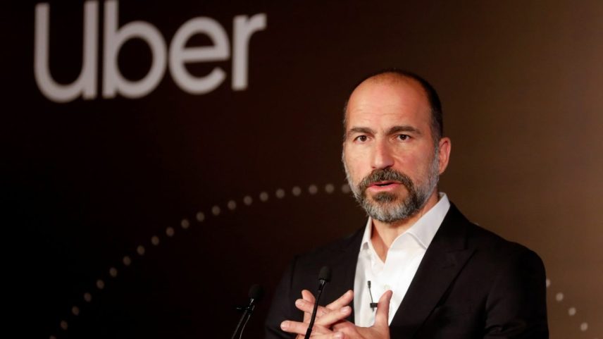 Dara Khosrowshahi, presidente da Uber: companhia está diminuindo de tamanho para "se alinhar às realidades de nossos negócios", disse o executivo (Foto: Anushree Fadnavis/Reuters)