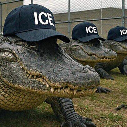 Governo Trump ironiza imigrantes com imagem de 'jacarés do ICE' gerada por IA