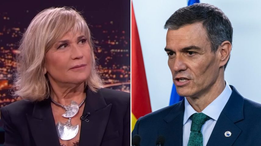 Fotomontagem de Julia Otero e Pedro Sánchez (Foto: YOUTUBE / GETTYIMAGES)