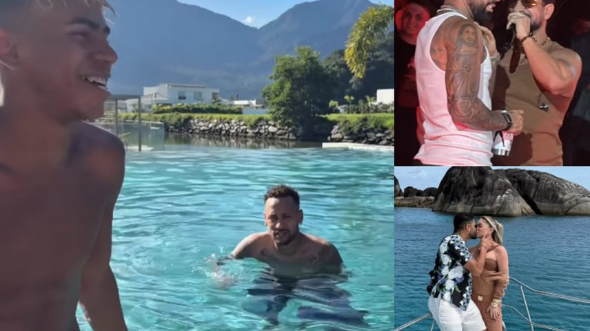 Jogadores de futebol aproveitam pausa para Copa de Clubes (Foto: Instagram)
