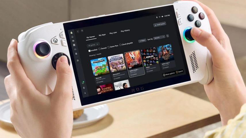 Desenvolvido em parceria com a ASUS, ROG Ally também terá a nova funcionalidade que permite centralização de jogos de diferentes plataformas (Foto: Reprodução)