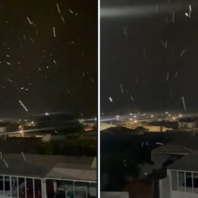 Cidade do RS registra neve e temperaturas mínimas de 2ºC na madrugada
