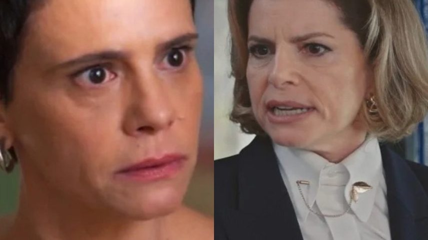 Celina (Malu Galli) e Odete Roitman (Debora Bloch) — Foto: Reprodução/TV Globo