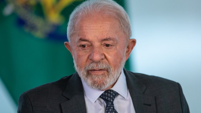 Presidente Lula no Palácio do Planalto nesta terça-feira — Foto: Brenno Carvalho / Agência O Globo