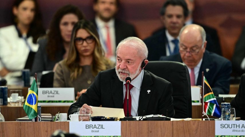 Presidente Luiz Inácio Lula da Silva durante plenária da cúpula do Brics, no Rio de Janeiro (Foto: Pablo PORCIUNCULA / AFP)