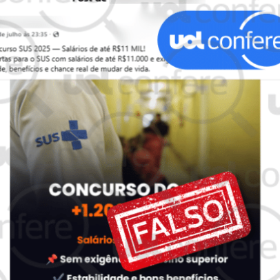 Golpistas criam posts falsos de concurso do SUS com salários de até R$ 11 mil
