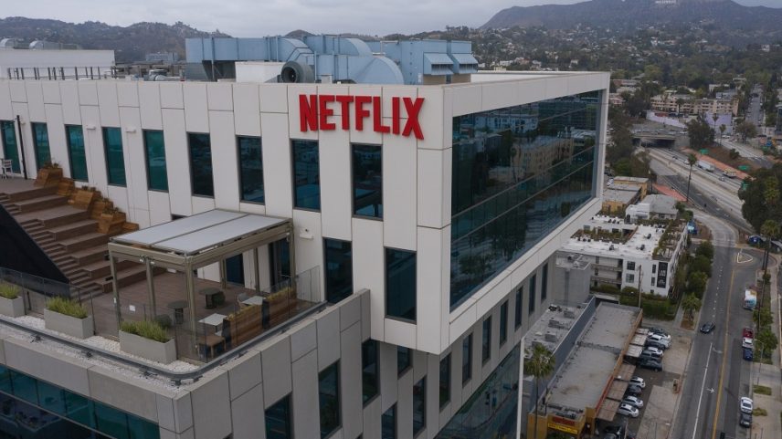 Sede da Netflix na Sunset Boulevard em Los Angeles (Foto: Bing Guan/Bloomberg)