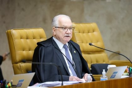 Ministro Edson Fachin em sessão plenária do STF. (Foto: Gustavo Moreno/STF)