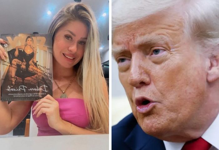 Criadora de conteúdo adulto Débora Peixoto dedica revista a Trump (Foto: Kevin Dietsch/Getty Images)