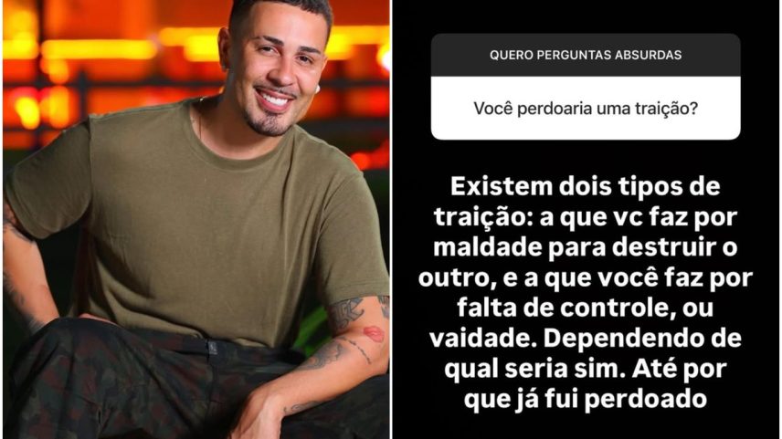 Carlinhos Maia revelou já ter traído e perdoado pela traição em sua conta no Instagram — Foto: Reprodução / Instagram