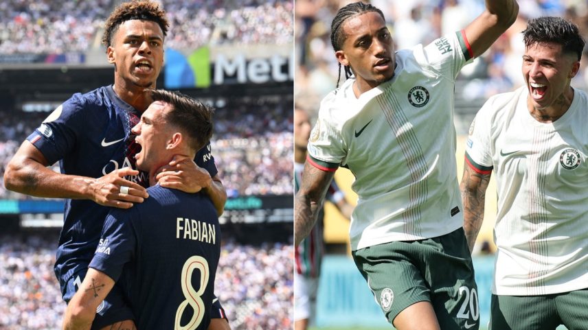 PSG e Chelsea fazem a final da Copa do Mundo de Clubes (Foto: ANGELA WEISS / AFP e Alex Grimm/Getty Images/AFP)