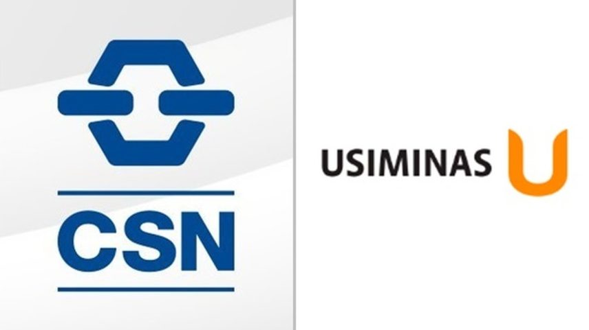 CSN e Usiminas (Foto: Reprodução)
