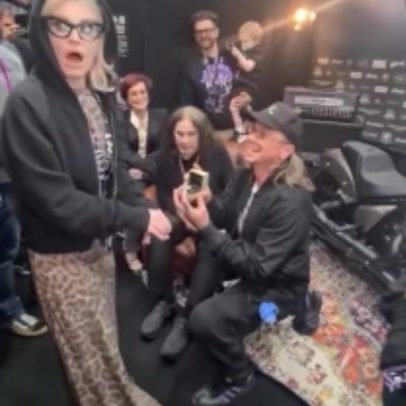 Ozzy Osbourne celebra pedido de casamento da filha após show de despedida do Black Sabbath