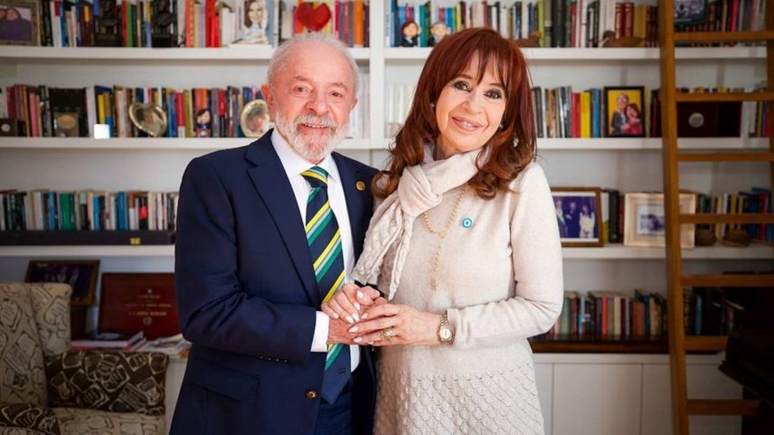 Presidente Luiz Inácio Lula da Silva em visita à ex-presidente da Argentina Cristina Kirchner (Foto: Reprodução/Instagram/Cristina Kirchner)