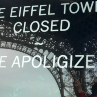 Andar superior da Torre Eiffel é fechado até quarta-feira por onda de calor na Europa
