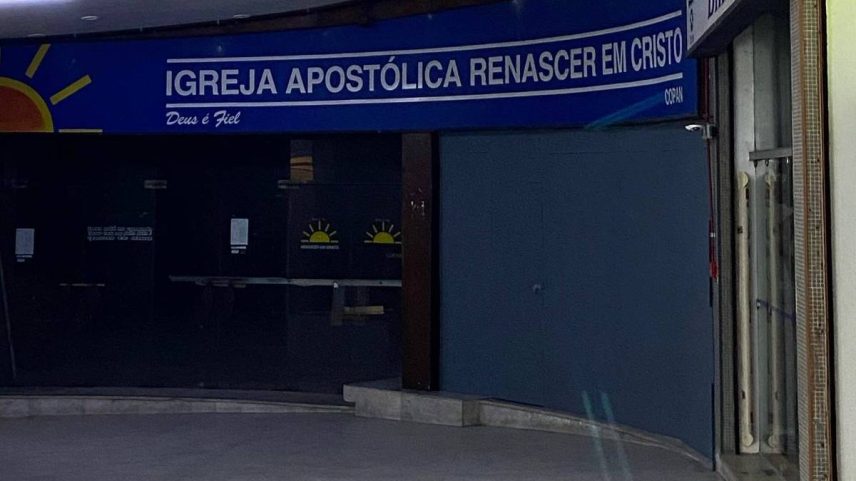 Antigo Cine Copan virou um templo, atualmente desativado, da Igreja Apostólica Renascer em Cristo (Foto: Vicente Vilardaga)