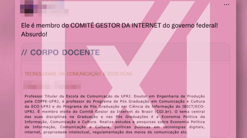 Comitê Gestor da Internet tem membros eleitos e não é órgão de censura (Foto: Projeto Comprova)