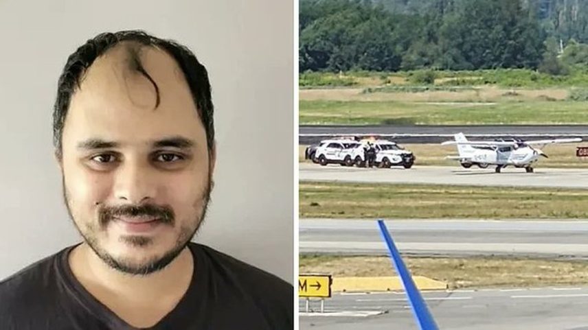 Episódio causou pânico em aeroporto de Vancouver e obrigou acionamento de caças da defesa aérea dos EUA (Foto: Reprodução / X)