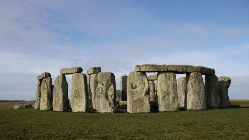 Stonehenge, na Inglaterra (Foto: Eduardo Maia / O Globo)