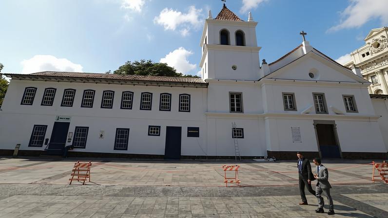 Fachada do Pateo do Collegio em 2018