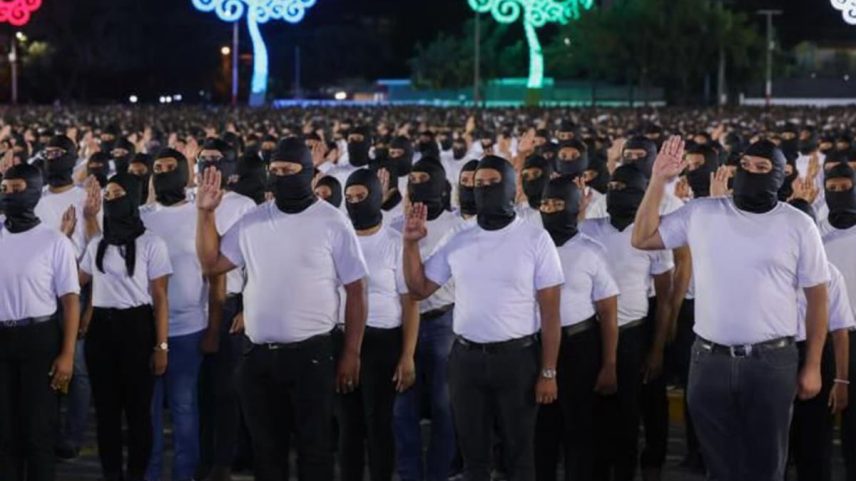 Trabalhadores do Governo de Nicaragua, durante a celebração do 1 de maio em Managua. (Foto: Presidência de Nicaragua)