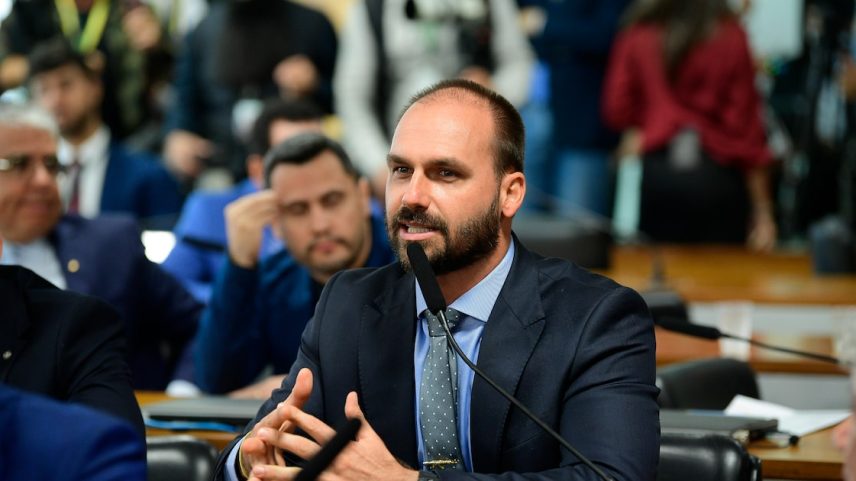 Eduardo Bolsonaro, deputado federal licenciado (Foto: Pedro França/Agência Senado)