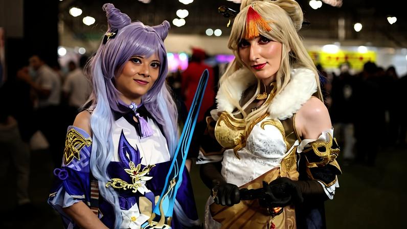 Participantes fazem cosplay durante a edição de 2023 do Anime Friends Divulgação