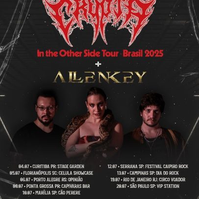 Allen Key inicia turnê brasileira ao lado de bandas com mulheres nos vocais