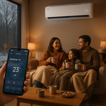 Com frio recorde, Samsung aposta em ar-condicionado com IA para aquecer casas brasileiras