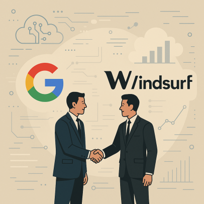 Google contrata executivos da Windsurf por US$2,4 bilhões após tentativa de compra da OpenAI