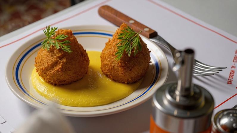 Coxinhas de frango com creme de milho do De Primeira Botequim, na Vila Madalena