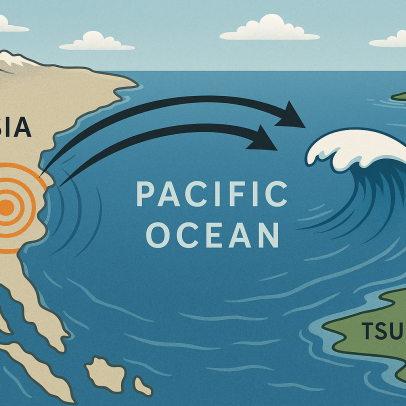 Por que um terremoto na Rússia gerou tsunamis tão distantes pelo Pacífico?