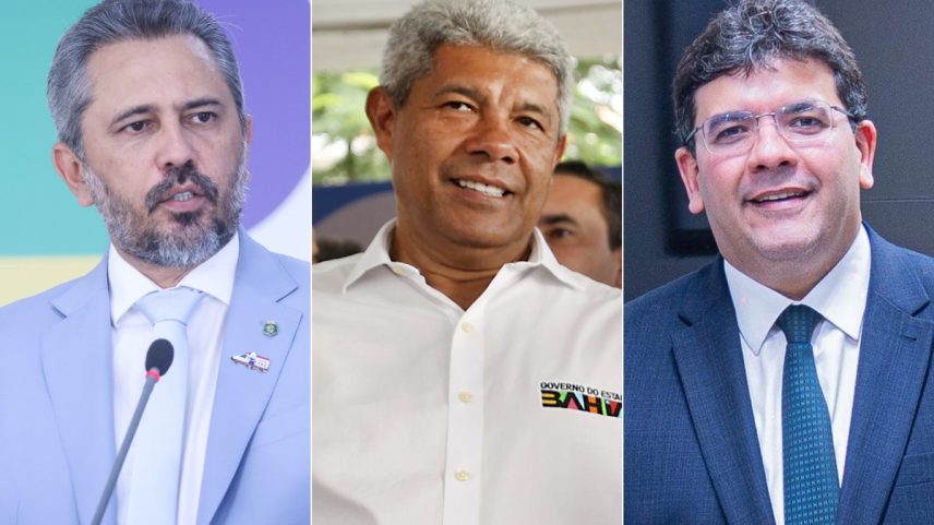 Os governadores petistas Elmano de Freitas (Ceará), Jerônimo Rodrigues (Bahia) e Rafael Fonteles (Piauí) disputarão a reeleição; em outros estados, PT deve abrir mão de candidaturas (Foto: Montagem com fotos de Valter Campanato/Agência Brasil, Matheus Landim/Governo da Bahia e Wesley Amancio/Governo do Piauí)