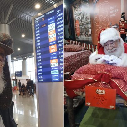 Papai Noel é detido em aeroporto no RS e levado para sala de investigação