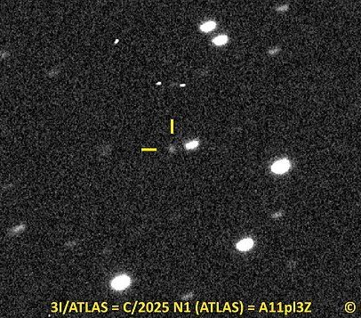 Cometa 3I/ATLAS revela segredos de sua trajetória pelo Sistema Solar